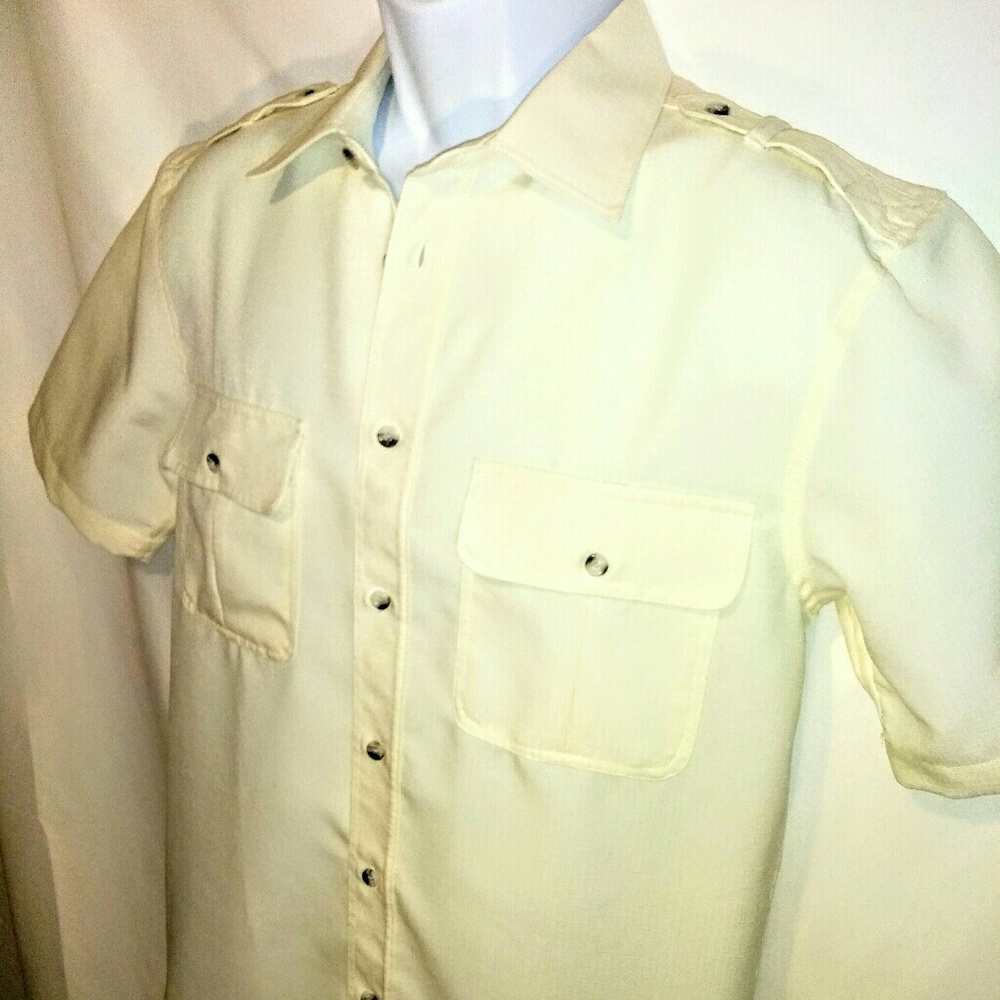 Men's small John Blair polyester pilot shirt